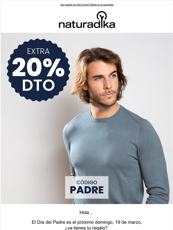 Especial Día del Padre 📣 20% DTO extra