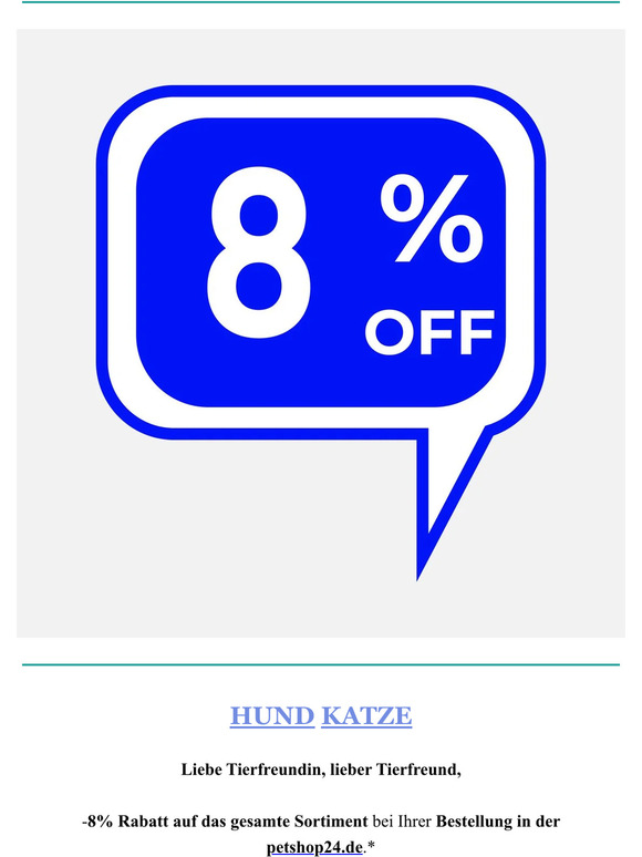 NUR HEUTE | -8% auf alles  😃