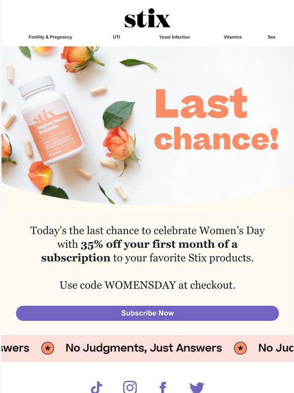 Women’s Day is Over…but our sale isn't