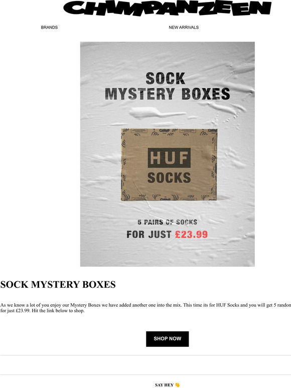 🧦 HUF Socks Mystery Boxes