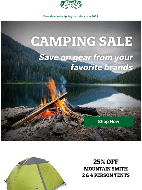 Sportsman's Warehouse Save on Gear From Top Camping Brands Milled