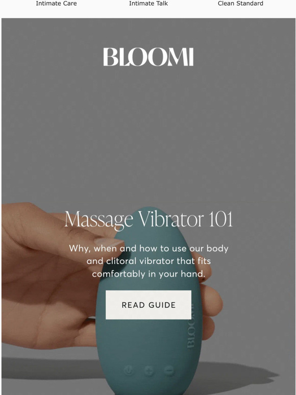 Bloomi A guide to our Massage vibe Milled