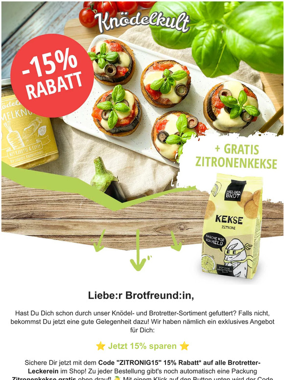 Jetzt 15 % Rabatt sparen und Gratis Zitronen-Kekse sichern! 🍋