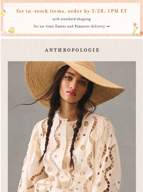 Anthropologie firstclass arrivals for spring break destinations Milled