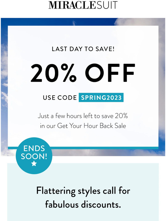 Don't wait on this deal: get your hour back with 20% off!