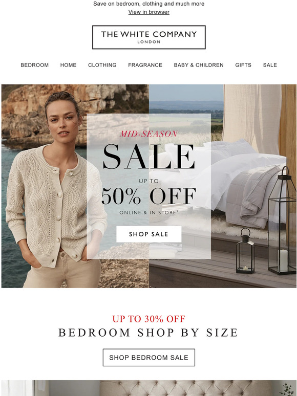 Up to 50% off | Shop our Sale by size