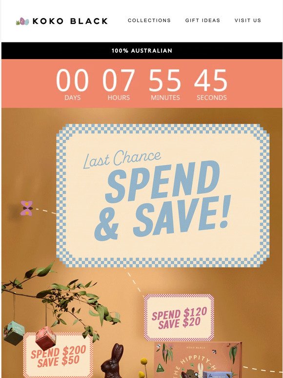 LAST CHANCE | Spend & Save ends midnight