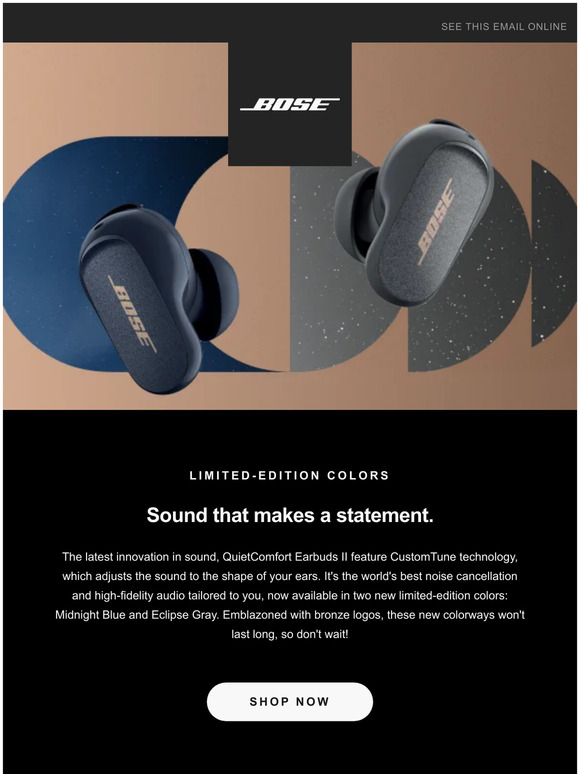 Bose: New QuietComfort Earbuds II colors! | Milled