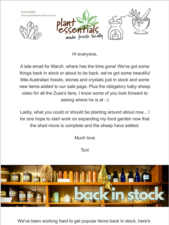 Plant Essentials News - March 2023 - Back in stock, New Australian stones and more