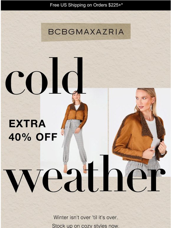 Warm up with extra 40% off!