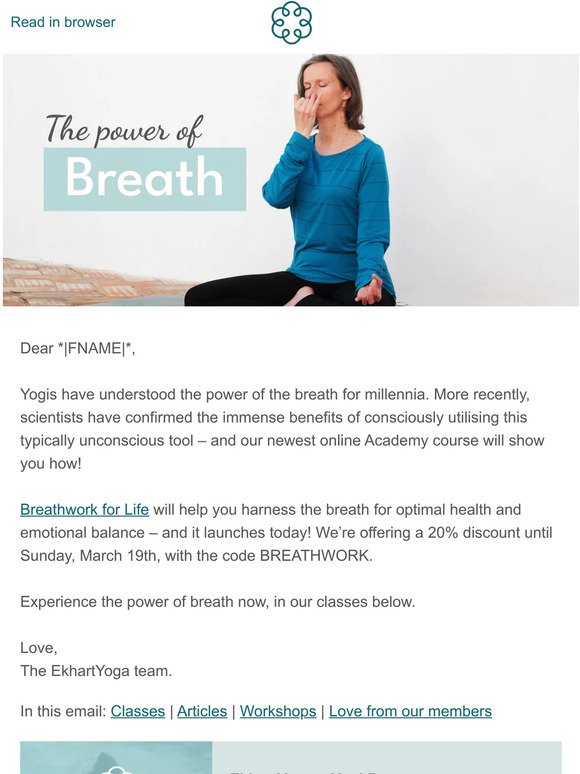 The power of breath 💙