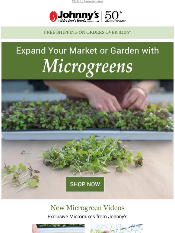 Grow More with Microgreens
