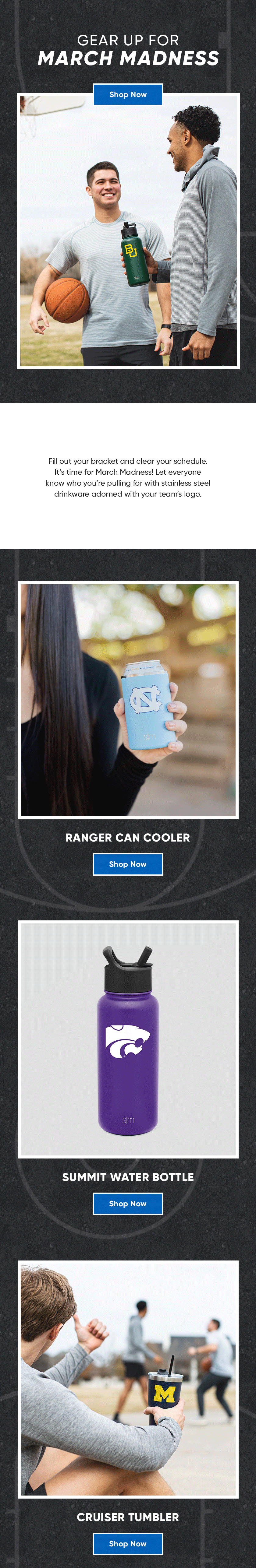 Simple Modern Get ready for March Madness! Milled