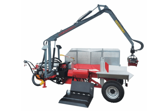 HPF33 auf Fahrwerk mit Kran
