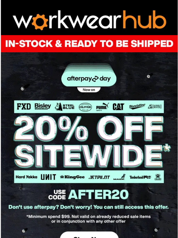 20% OFF SITEWIDE*