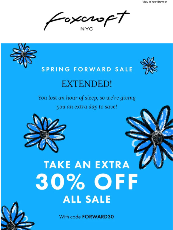 🚨 EXTENDED! Spring Forward SALE
