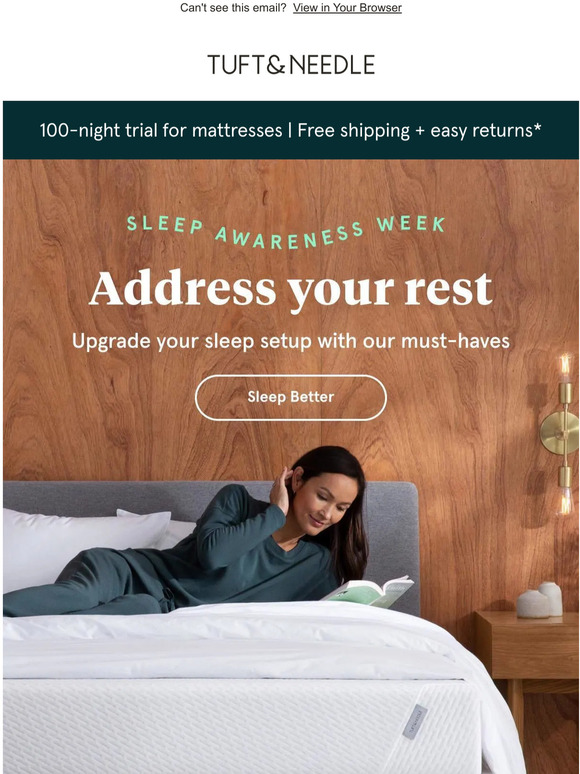 Tuft and Needle It’s Sleep Awareness Week Milled