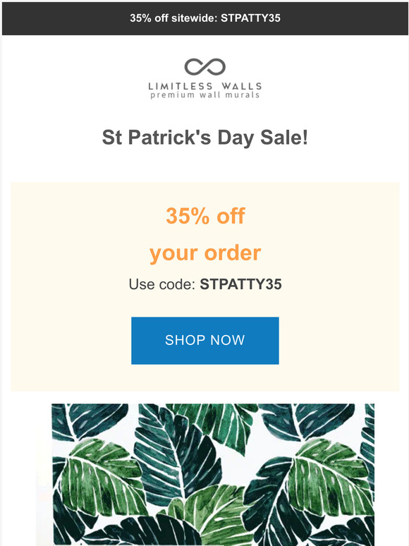 ☘️ St Patrick's Day Sale starts today! 35% off sitewide!