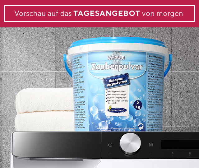 842550 AQUA CLEAN PUR Zauberpulver Waschkraftverstärker mit extra Flecklösekraft 5kg