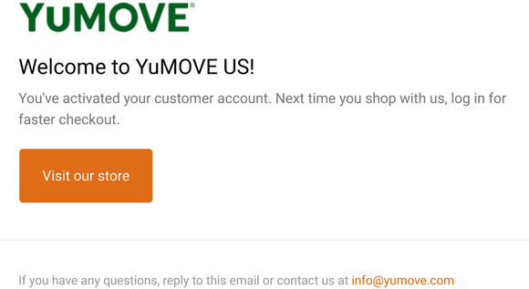 Customer account confirmation
