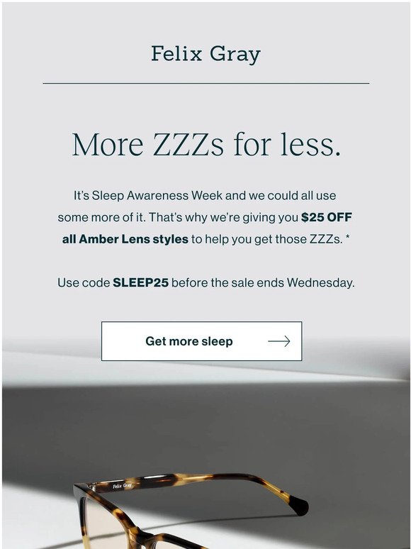 More Sleep For Less ($25 OFF)