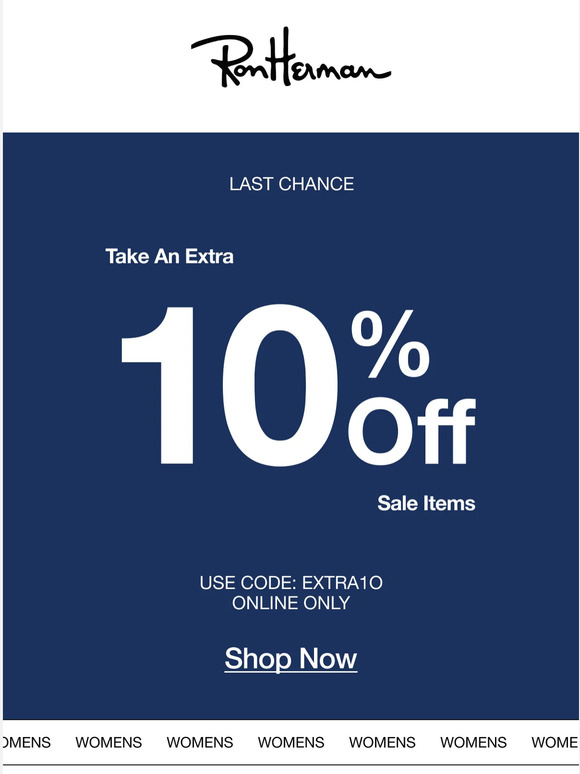 Extra 10% off Sale