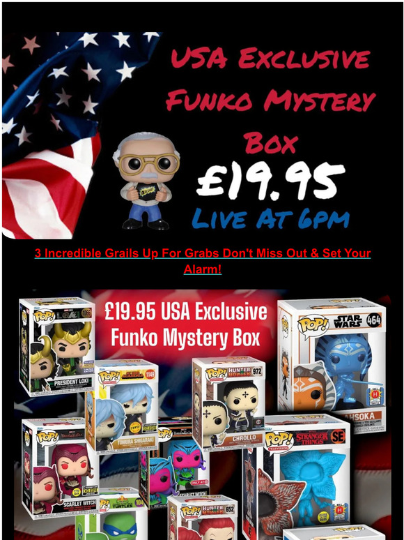 🇺🇸 £19.95 USA Exclusive Funko Mystery Box
