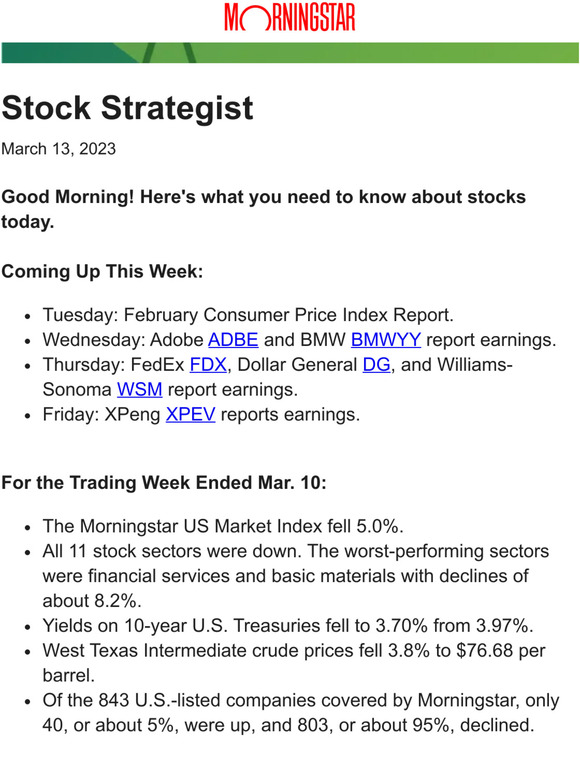 Morningstar Inc.: Top 10 Buys And Sells From Our Ultimate Stock-Pickers ...