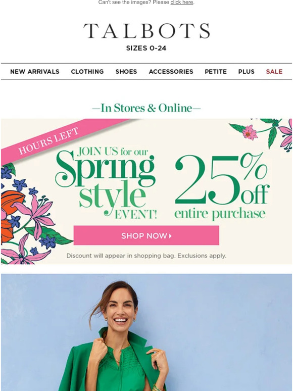 ⌛ Time’s running out for 25% off everything.