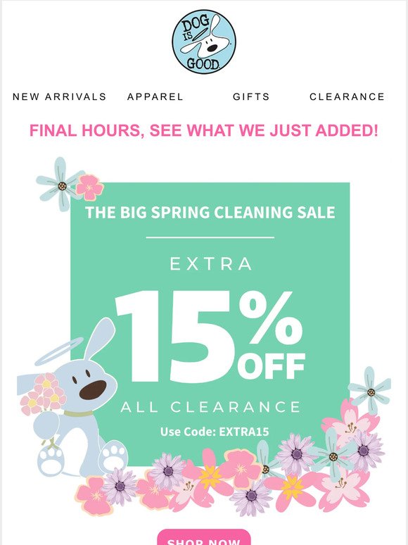 📣 FINAL HOURS: Spring Clearance SALE!!