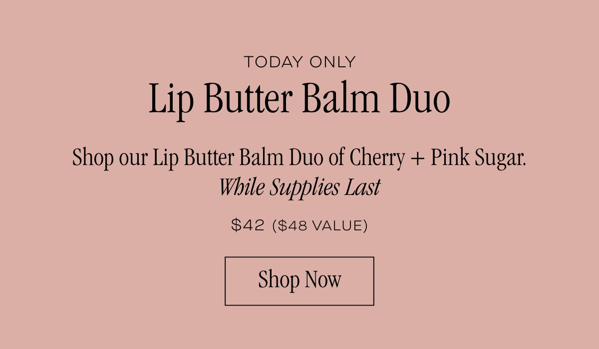 Summer Fridays: NEW Lip Butter Balm Cherry + Pink Sugar!