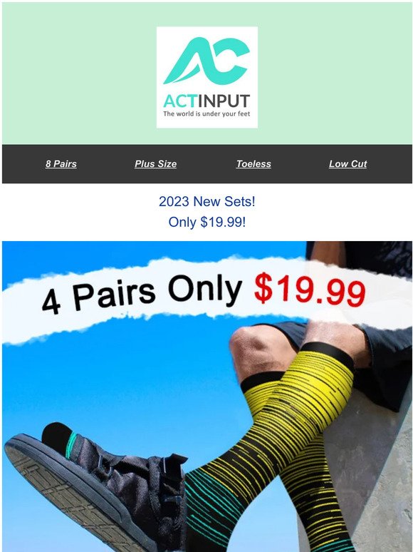 Looking To Push Yourself A Little Harder? >>8 Pairs ONLY $29.99！