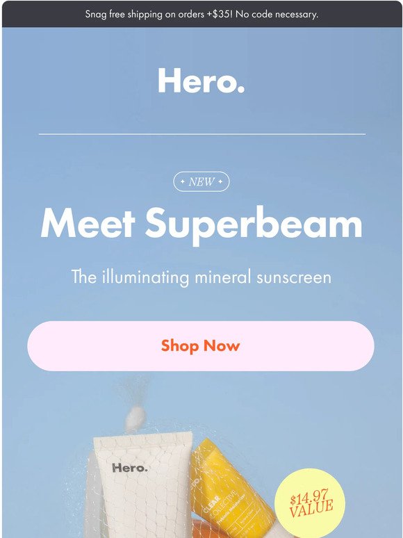 Meet Superbeam Sunscreen: The illuminating SPF formula