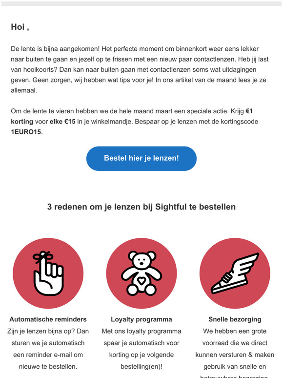 Contactlenzen en hooikoorts? + EURO korting! 🎁