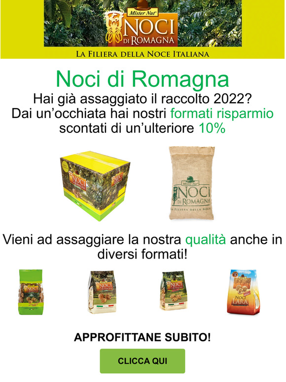 Hey, non lasciarti sfuggire le nuove promo Mister Nut!🥜