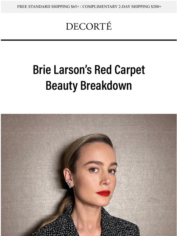 Brie Larson Gets Ready for an Oscars Party