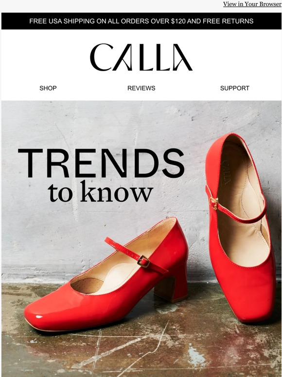 Calla Shoes: On trend heels... | Milled