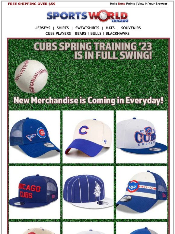 Sports World Chicago: FLASH SALE: Cubs Fitted Hat by New Era $24.95 (MSRP  $59.95)