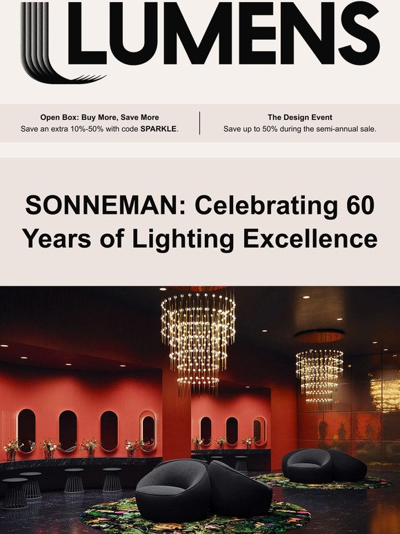Spotlight on SONNEMAN: 60 years of lighting excellence.