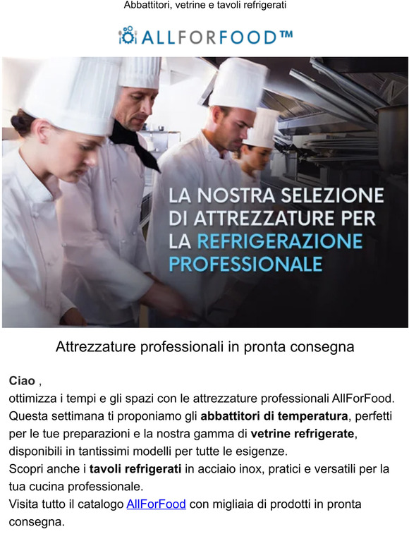 La gamma AllForFood per la refrigerazione