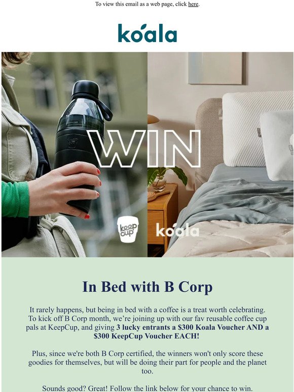 Win a $600 KeepCup & Koala Prize Pack 🐨☕