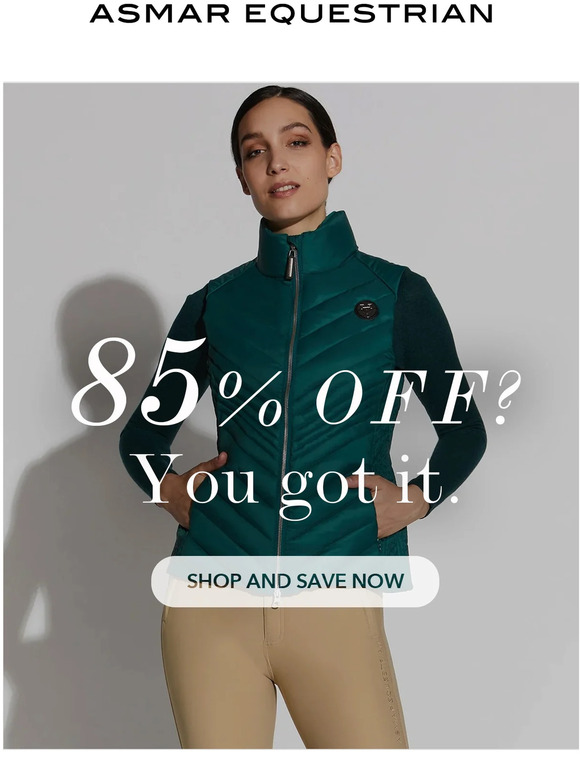 85% off? You got it.