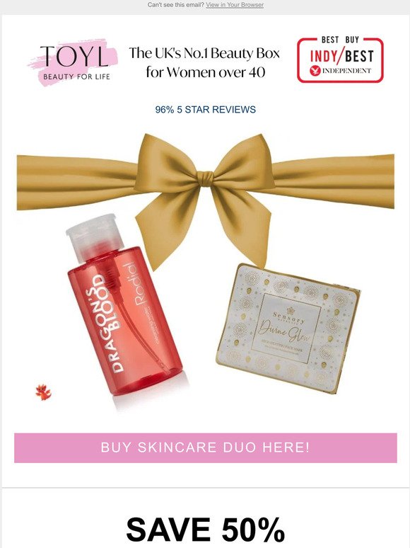 50% OFF Skincare Duo Offer 🎁