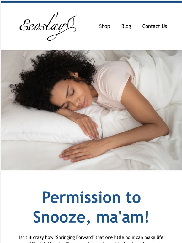 Ecoslay Permission to snooze, ma'am! Milled