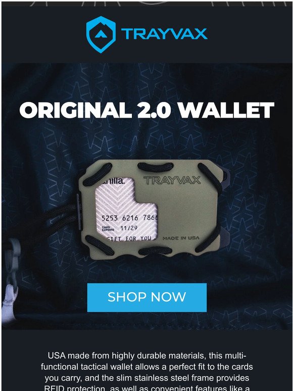A wallet created to withstand the toughest conditions