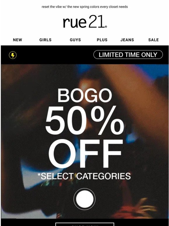 BOGO 50% off 🌼 new spring hues!