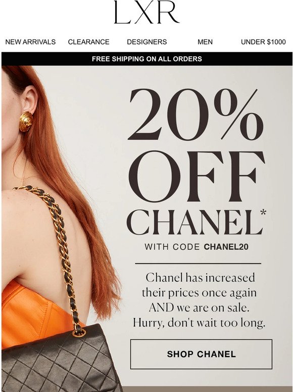 CHANEL AT 20% off