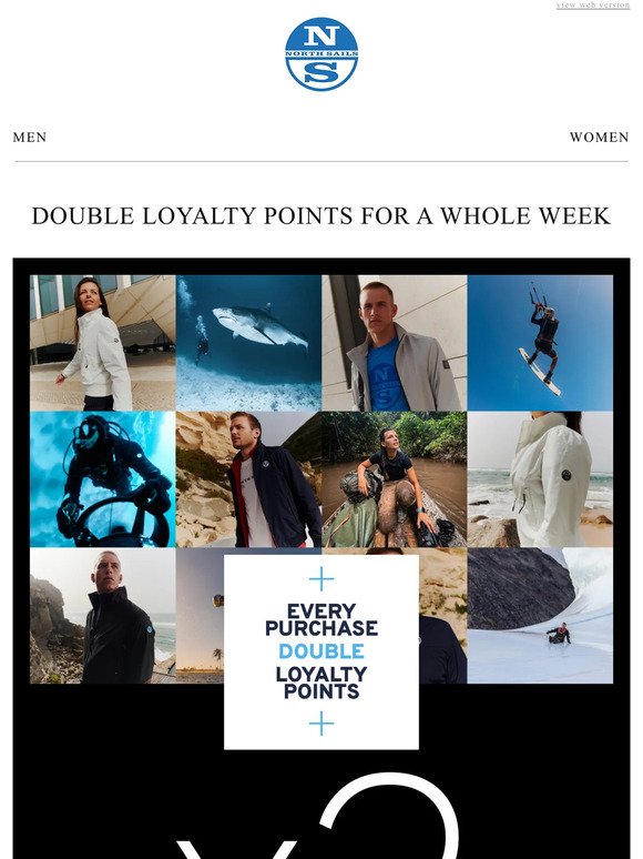 Double loyalty points for a whole week