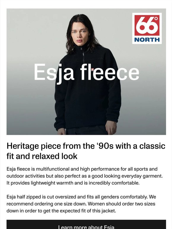 Esja | Heritage piece from the ‘90s with a classic fit and relaxed look