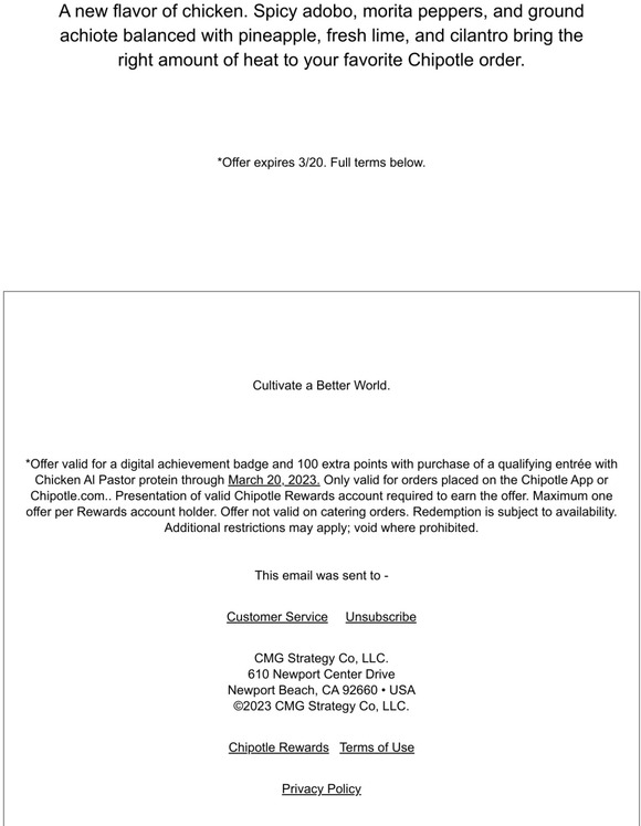 Chipotle Introducing New Chicken Al Pastor Milled